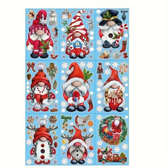 Christmas Window Clings Gnome Snowflake Window Stickers