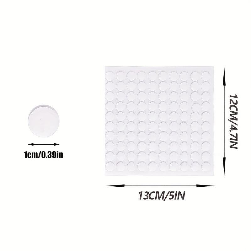 500pcs Clear Sticky Putty Reusable Double Sided Nano Gel Mat