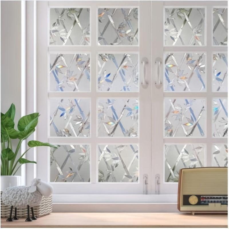 Laser Bamboo Electrostatic Adhesive Glass Film - Privacy Protection