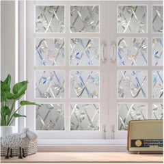 Laser Bamboo Electrostatic Adhesive Glass Film - Privacy Protection