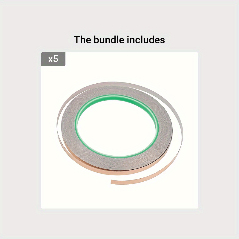 98m Copper Foil Tape Shielding High Temp Double Sided Conductive Pure Copper