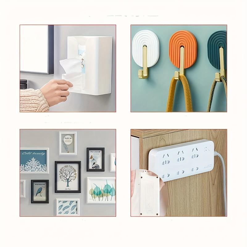 24 Pairs Large Picture Hanging Strips Heavy Duty Tool Kit Without Nails