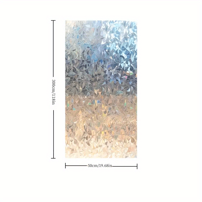 Colorful Window Privacy Film Static Cling Glass Decoration