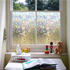 Colorful Window Privacy Film Static Cling Glass Decoration