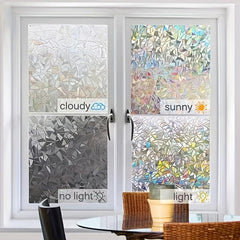 Colorful Window Privacy Film Static Cling Glass Decoration