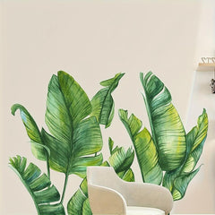 Nordic Style Green Plant Wall Stickers - Living Room Bedroom Decor