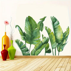Nordic Style Green Plant Wall Stickers - Living Room Bedroom Decor