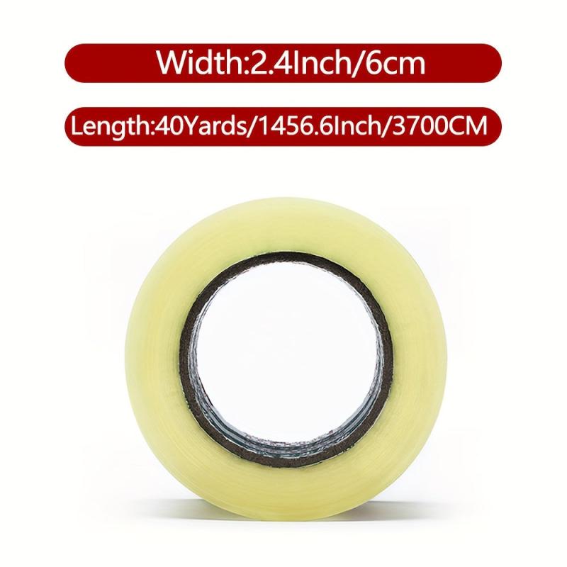 4 Rolls of Packaging Tape 6.0cm x 91.44m 2.0 mil