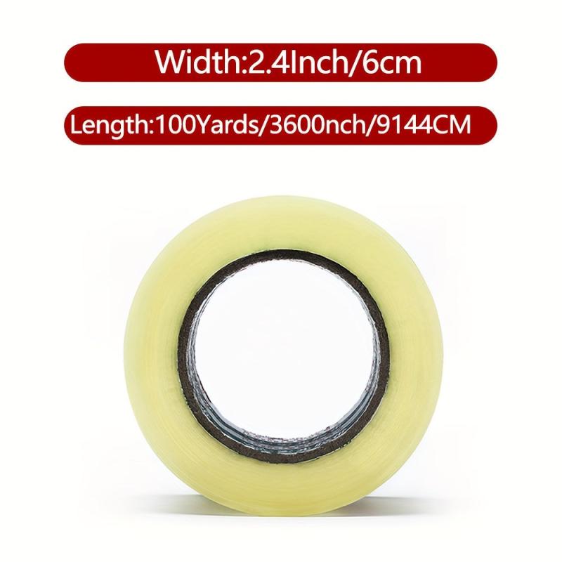 4 Rolls of Packaging Tape 6.0cm x 91.44m 2.0 mil
