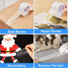 4 Rolls of Packaging Tape 6.0cm x 91.44m 2.0 mil