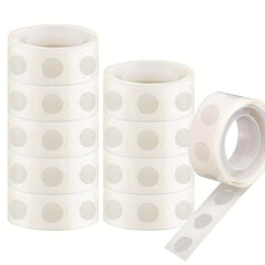 1000pcs 10 Rolls Double-sided Adhesive Tape for Balloons, Weddings, Birthdays