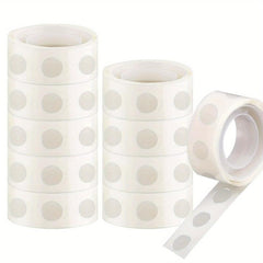 1000pcs 10 Rolls Double-sided Adhesive Tape for Balloons, Weddings, Birthdays