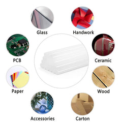 60pcs Hot Glue Sticks Mini 10 16 Cm Transparent Hot Melt Glue Sticks for Factory