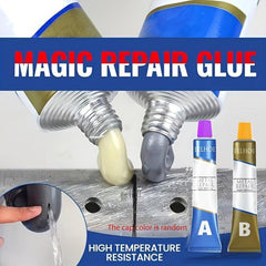 2pcs Magic Repair Glue AB Metal Strength Iron Bonding Heat Resistance Cold Weld