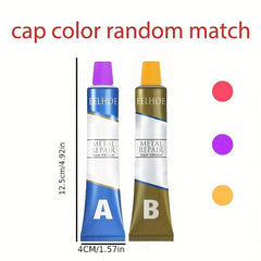 2pcs Magic Repair Glue AB Metal Strength Iron Bonding Heat Resistance Cold Weld