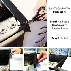 Silicone Stove Gap Cover Heat Resistant Kitchen Counter Filler