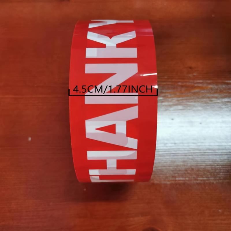 Thank You Text Packing Tape 4 X36 58 91 44 Meter 2 0 Mil Transparent Tape