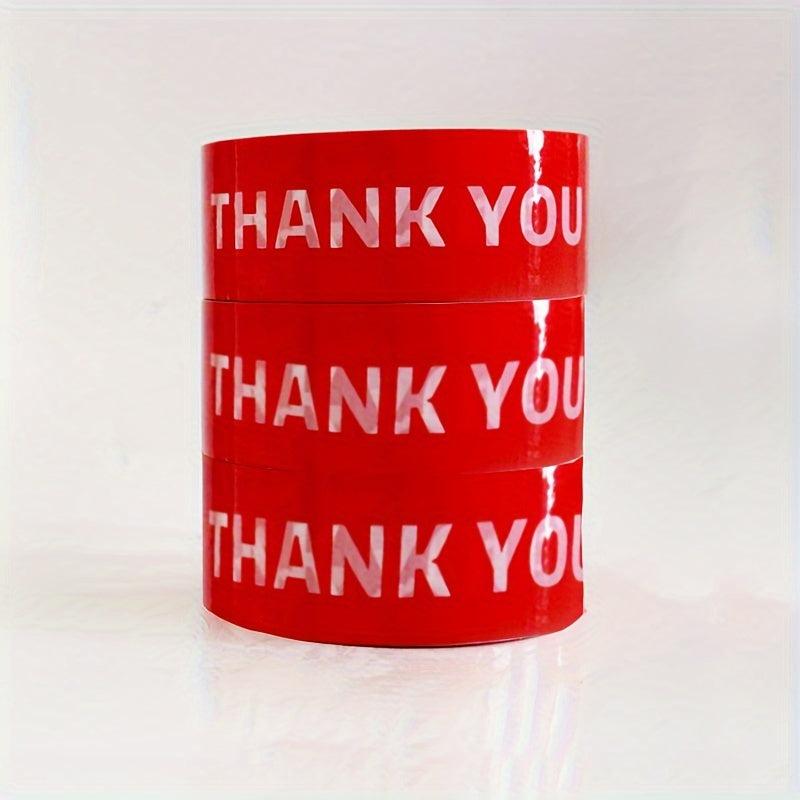 Thank You Text Packing Tape 4 X36 58 91 44 Meter 2 0 Mil Transparent Tape
