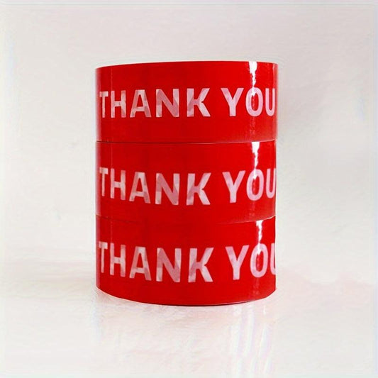 Thank You Text Packing Tape 4 X36 58 91 44 Meter 2 0 Mil Transparent Tape