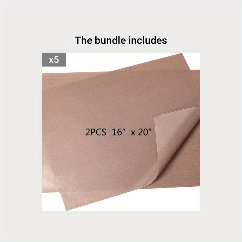2pcs Teflon Sheet For Heat Press 16 X 20 Non Stick Craft Mat For T Shirt Press