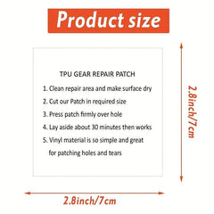 5pcs Waterproof Clear Cloth Patches Self Adhesive Nylon Sticker