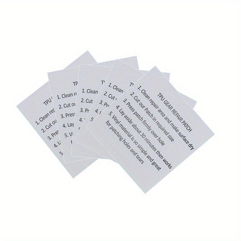 5pcs Waterproof Clear Cloth Patches Self Adhesive Nylon Sticker