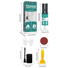 Easy Tile Repair AB Glue Set - Repair Cracks & Dents - Ceramic Repair Paste