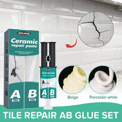 Easy Tile Repair AB Glue Set - Repair Cracks & Dents - Ceramic Repair Paste