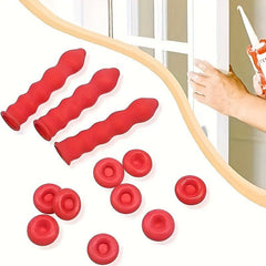 10pcs Caulk Saver Caps for Sealing & Preserving Red