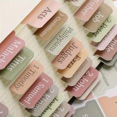 Bible Tabs Sticky Index Tabs Laminated 75 Tabs