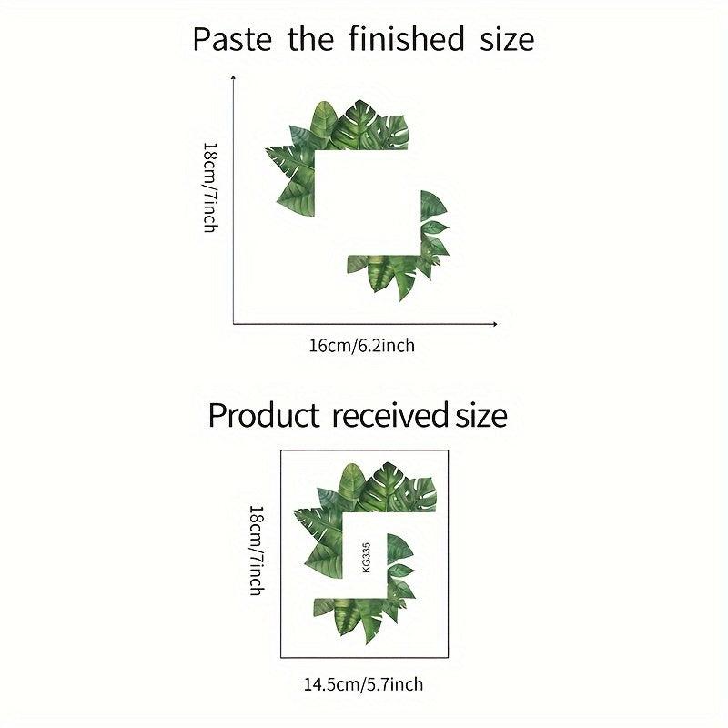 Tropical Green Plant Switch Sticker for Home Decoration