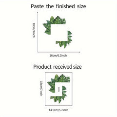 Tropical Green Plant Switch Sticker for Home Decoration