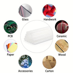 20pcs Hot Glue Gun Stick 5.9 inch Transparent Hot Melt Glue Stick