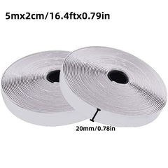 Heavy Duty Hook Loop Strips Adhesive Tape Double Sided Rolls