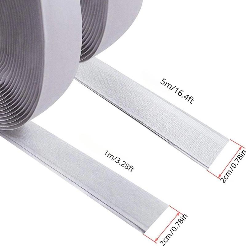 Heavy Duty Hook Loop Strips Adhesive Tape Double Sided Rolls