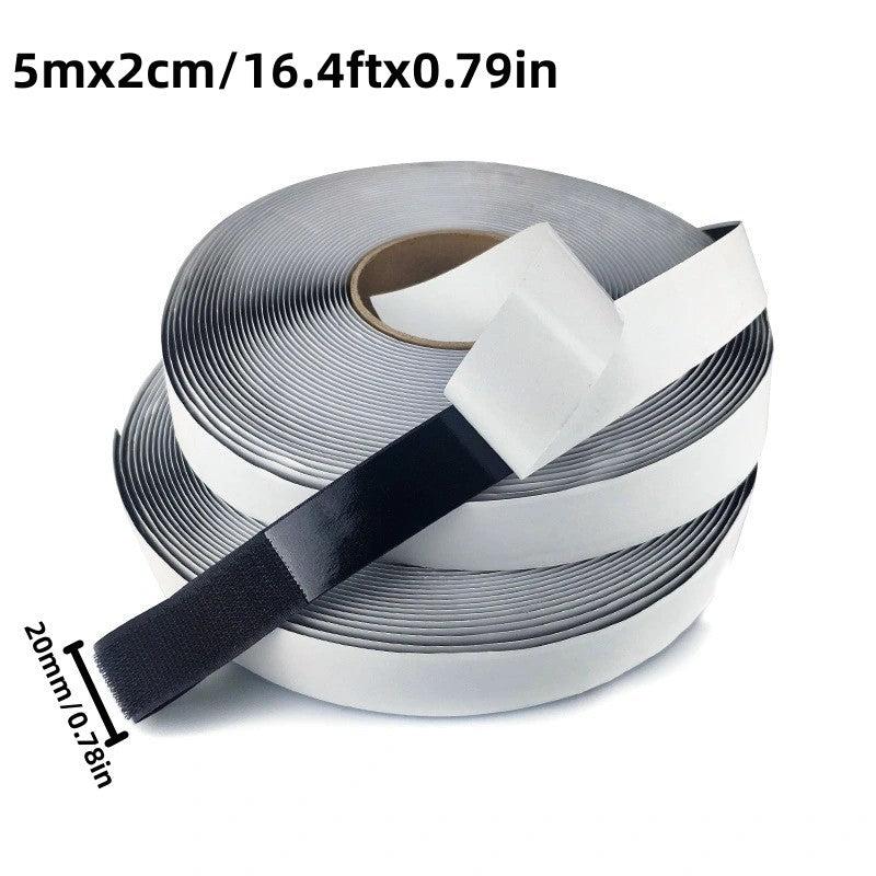 Heavy Duty Hook Loop Strips Adhesive Tape Double Sided Rolls