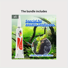 Aquarium Landscaping Special Glue - Water-Resistant Adhesive for Water Grass