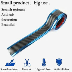Car Sticker Carbon Fiber Rubber DIY Door Sill Protector Edge Guard Strip