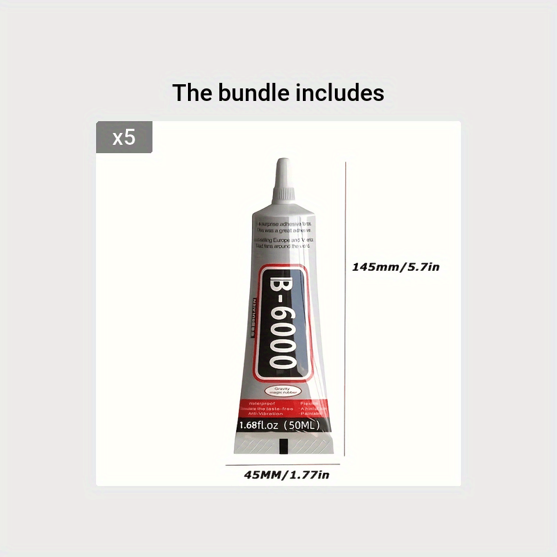 B6000 Rhinestone Clear Glue Adhesive - Multi-Use Fabric