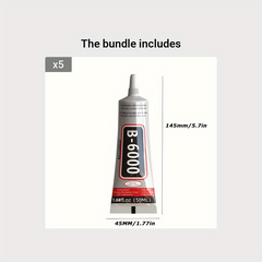 B6000 Rhinestone Clear Glue Adhesive - Multi-Use Fabric