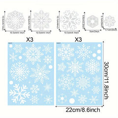 Snowflake Window Stickers Christmas Decorations Winter Door Background