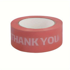 Pink Background THANK YOU Packing Tape Cartoon Printing Tape For Box