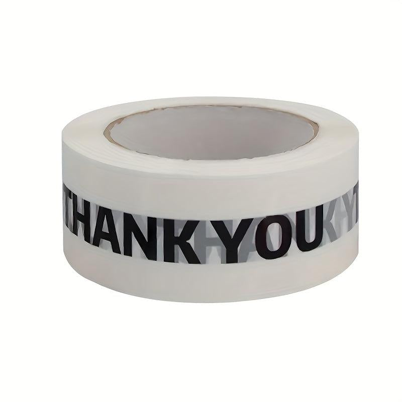 Pink Background THANK YOU Packing Tape Cartoon Printing Tape For Box