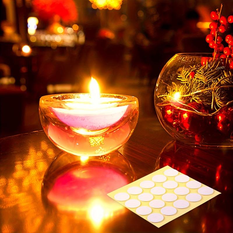 100pcs Candle Wick Stickers Heat Resistance Double Sided Stickers