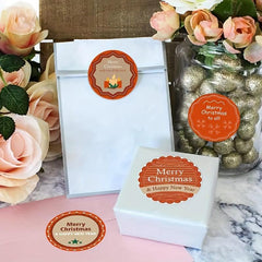 500 Merry Christmas Stickers Happy Year Gift Seals Box Decoration