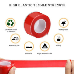 Waterproof Silicone Repair Tape Self Fusing Wire Hose Transparent Film Tape