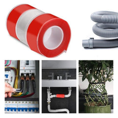 Waterproof Silicone Repair Tape Self Fusing Wire Hose Transparent Film Tape