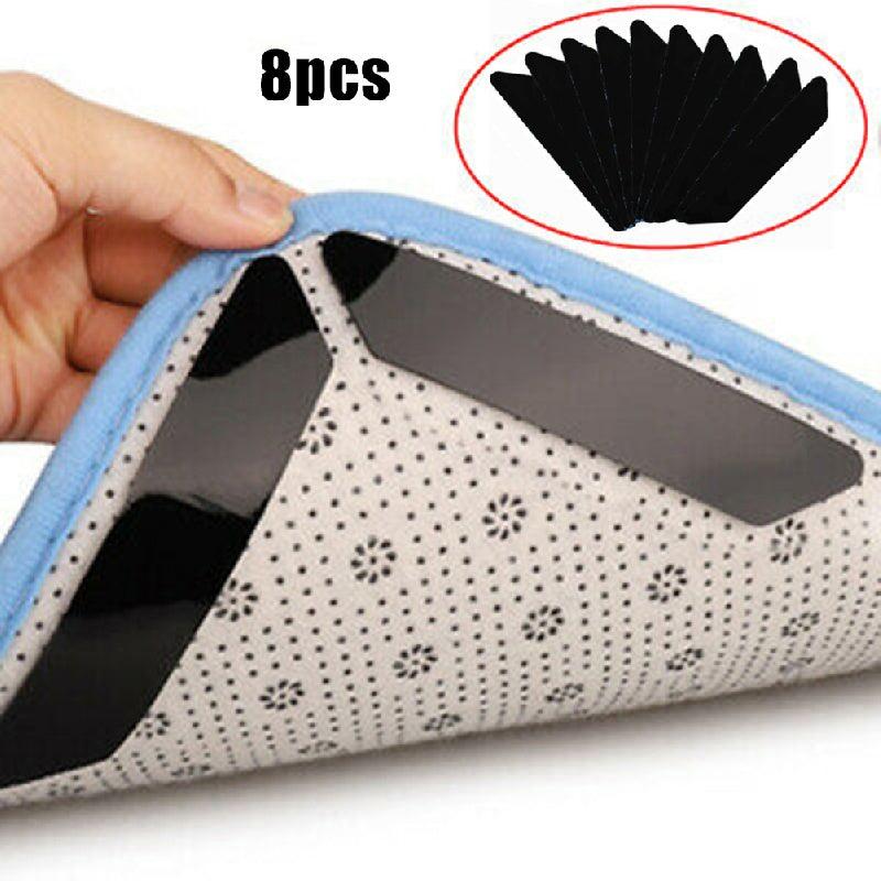 8pcs 25-130mm Water Washed Trapezoidal Carpet Sticker Rug Gripper Non-slip Mats