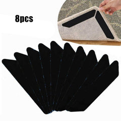 8pcs 25-130mm Water Washed Trapezoidal Carpet Sticker Rug Gripper Non-slip Mats