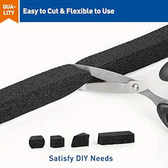 Foam Weather Stripping 2.54cm W x 2.54cm T Window Air Conditioner Sealer 3.96m